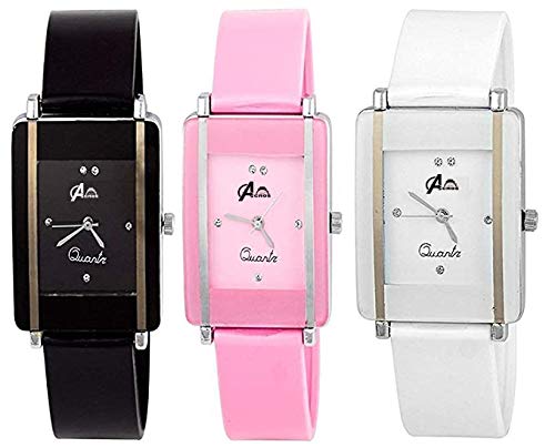 Acnos® Premium White Black and Pink Analogue Watches Combo Set for Women Pack of - 3 (an-Combo-KAVA-WBP) (B07HNBBRTM) Amazon Price History, Amazon Price Tracker