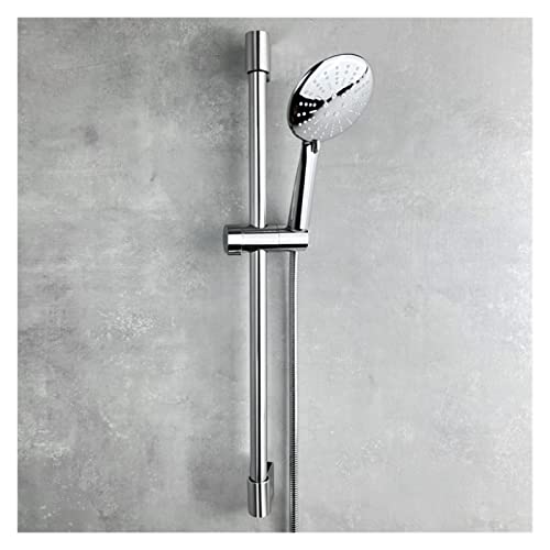Barre de douche noire avec support de pommeau de douche haute pression