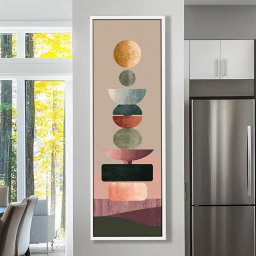 Affiche esthétique toile verticale 45x135 cm sans cadre décorative