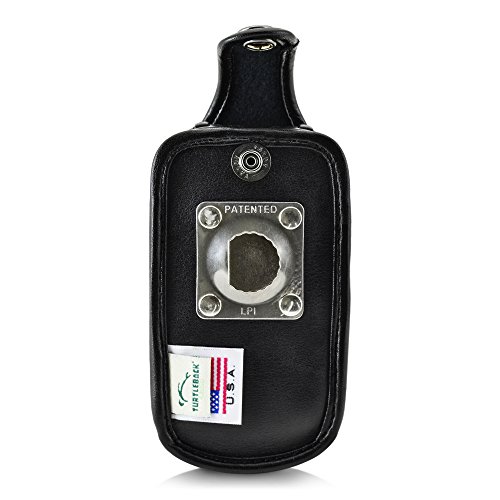 Turtleback Fitted Case For Duraxv Lte Verizon Flip Phone Black Leather With Heavy Duty Ratcheting, Removable Metal Belt Clip Holster Fits Only Duraxv Lte E4610 Mil Spec 810G Ptt #TOP7
