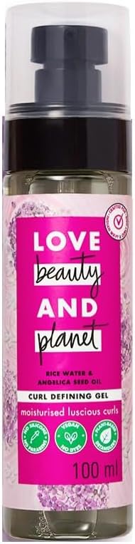 Love Beauty & Planet Rice Water & Angelica Seed Oil Curl Defining Gel 100ml | NoSilicones, No Dyes