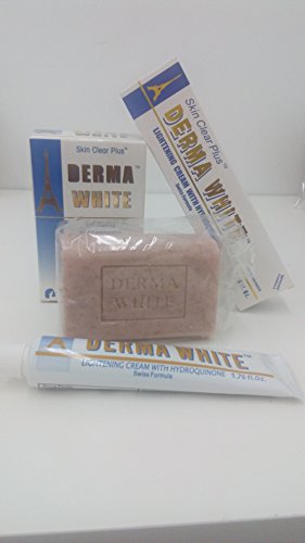 Derma White Exfoliating And Lightening Soap 7 oz + Derma White Lightening Cream 1.76 oz