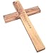 Holy Land Market Olive Wood Cross from Bethlehem - Inspirational Wall Cross for Christians, Hand Carved Wooden Cross for Wall with Certificate & Lord's Prayer Card, 10 Inches, Jerusalem Stamp