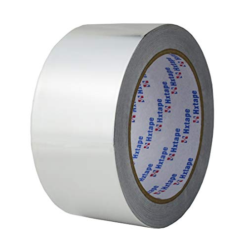 Hxtape 4 Mil (2 inch-66ft) Aluminum Foil Tape,Multi Size Choices, Silver,Good for HVAC