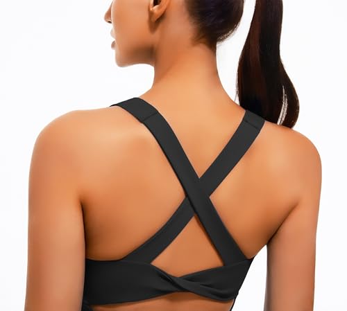 Smooth Workout Tank Top with Built-in Bra Cross Back Athletic Yoga Tops Stretchy Sports Camisole for Gym Pilates4