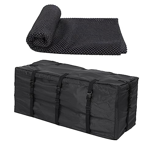 GRIRIW High Capacity Rooftop Bag for Car 600d Material Waterproof and Durable Roof Rack Carrier