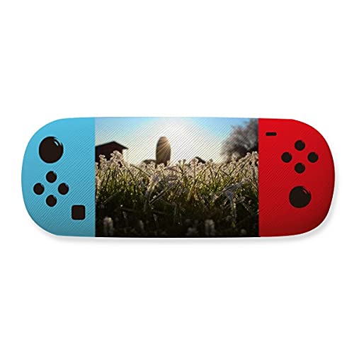 Étui de lunettes de vue paysage de nature vert soleil finition luxe