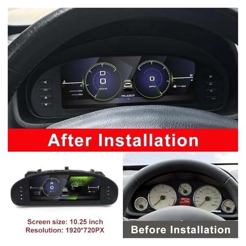 Panel de instrumentos LCD para viajar en coche Peugeot 407 2