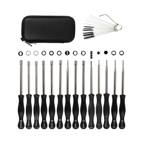 LPMRXWFTS 14pcs Carburetor Adjusting Tool Screwdriver Socket Wrench Cleaning Brush