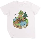 Cómodo Nuevo Hoja Niños Chicos Chicas Unisexo Camiseta Blanco