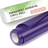Lya Vinyl Purple Permanent Vinyl for Cricut - 12" x 8 FT Purple Adhesive Vinyl Roll for Cricut, Silh