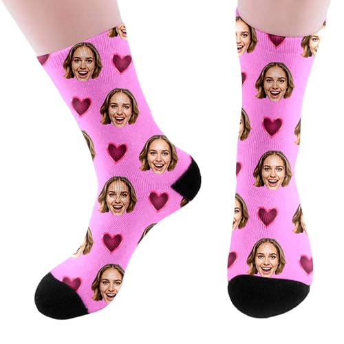 Genérico Calcetines Personalizados con Fotos Texto, Calcetines