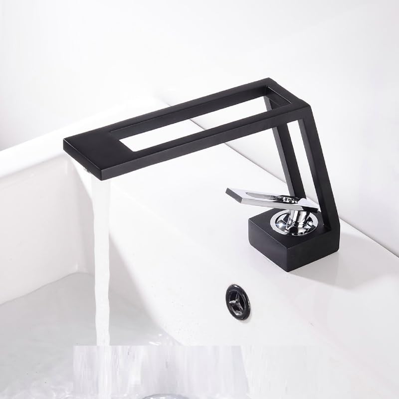 Mitigeur de salle de bain en cuivre gris canon de fusil style luxe