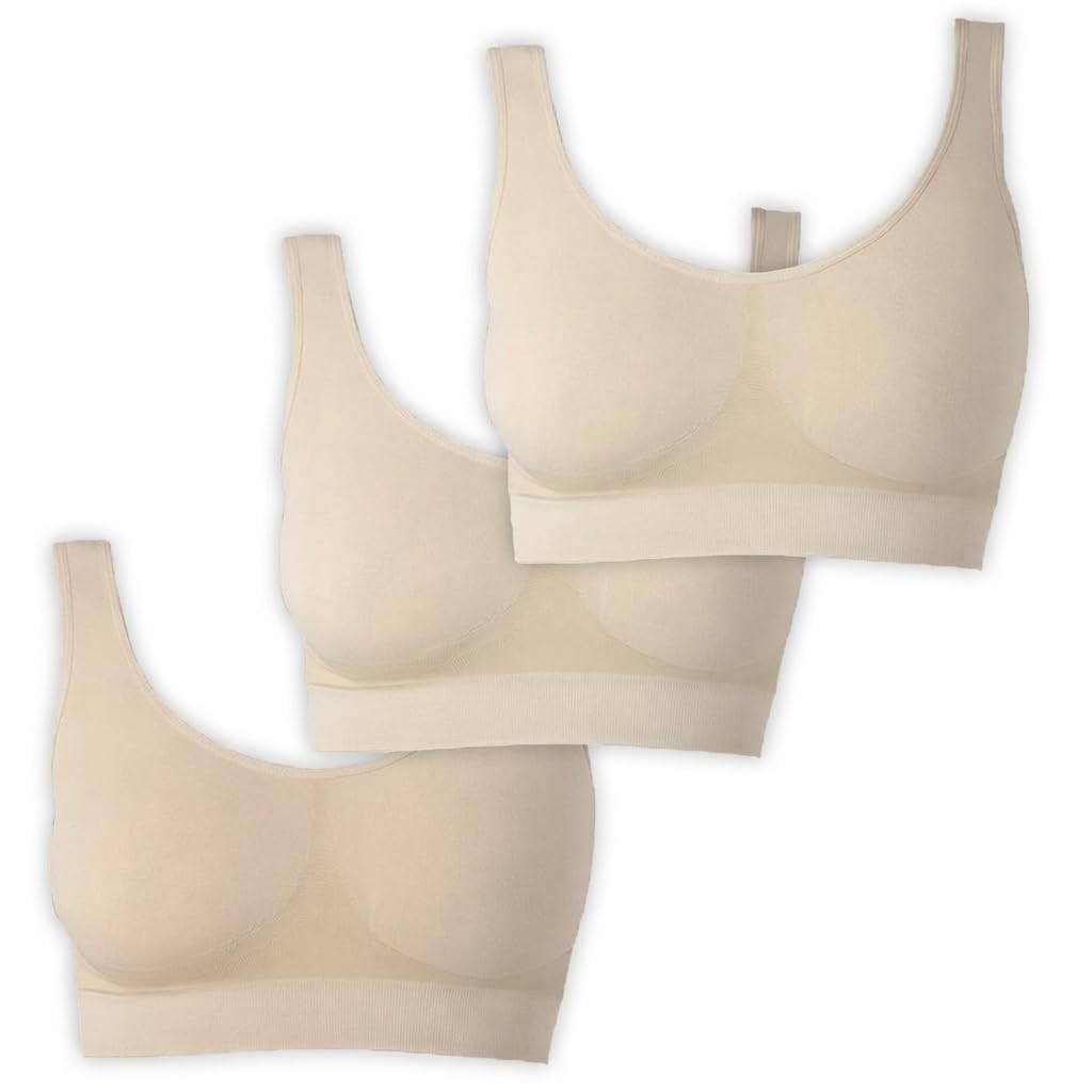 UnsichtBra Bustier Damen BH ohne Buegel | Wohlfühl Bustiers Top | Bügelloser Soft Bra | Schlaf Still Sport Bralette in vielen Farben