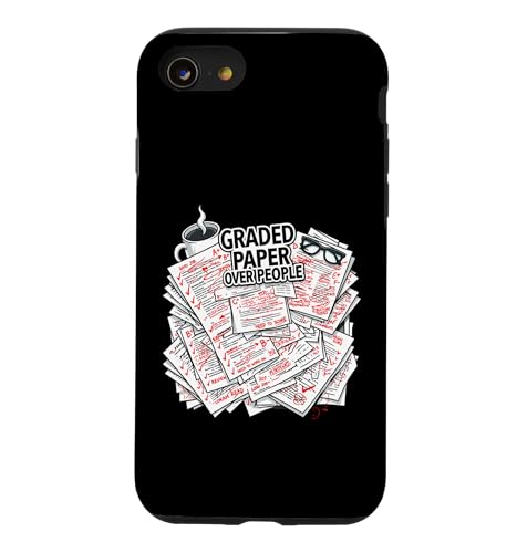 Teacher Introvert Graded Paper Over People �X�}�z�P�[�X iPhone SE (2020) / 7 / 8 �p