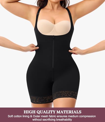 RDSIANE Shapewear for Women Fajas Colombianas Moldeadoras Full Body Shapewear Tummy Control Postpatrum Open Crotch3