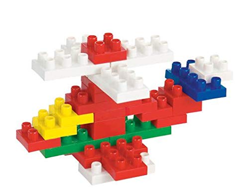 Brinquedo para Montar Balde com Blocos 110 Peças Merco Toys