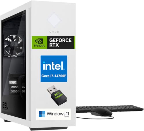 Image of HP OMEN Gaming PC Desktop, i7-14700F, GTX 1660S 6GB (Beat GeForce RTX 4050)