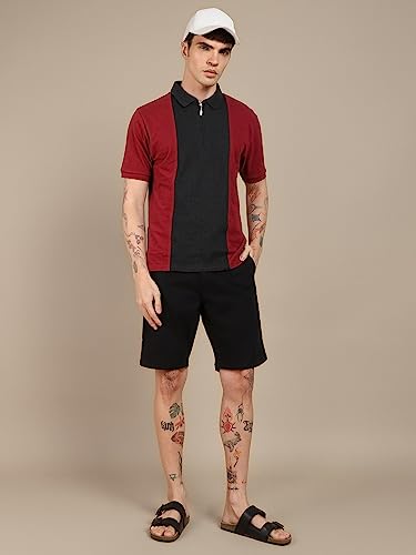 Image of Dennis Lingo Men's Cotton Polo Neck Regular Fit T-Shirt
