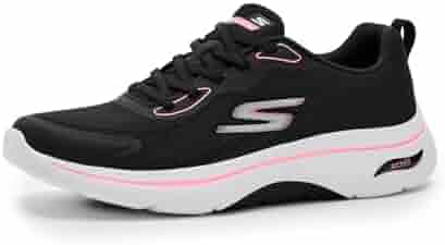 Skechers Kadın Go Walk Arch Fit 2.0 Cassy, Siyah/Pembe, 7