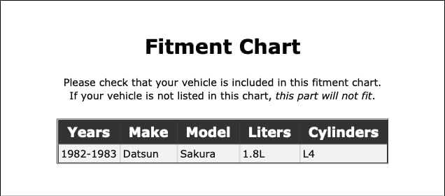 Miniatura 2 de Filtro de aire compatible con Datsun Sakura 1.8L L4 1982 1983 PC-296494