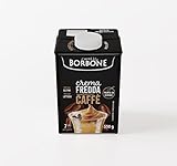 caffe crema Crema Fredda Caffè di Caffè Borbone per offrire un break fresco e veloce al gusto caffè; Si conserva a temperatura ambiente nel suo pratico brick da circa sette porzioni; Bastano poche ore in frigorifero prima di servirla, la Crema Fredda Caffè è subito pronta da versare e gustare