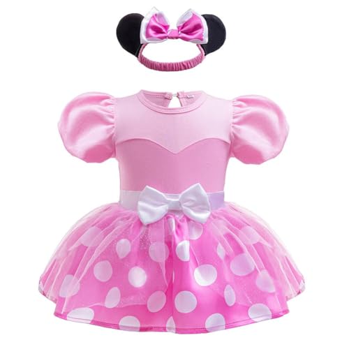 REXREII Baby Girls Halloween Costumes Princess Birthday Romper Tutu Dress w/Headband Christmas Party Fancy Outfits