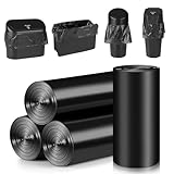 Accmor Mini Car Trash Can Bags for Auto Trash Bin, 120 Count Small Garbage Bags Organizer Tear-Resistant, Liner Refills (Vehicle Trash Can is not Included), Black