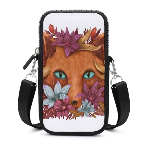 Sacoche téléphone portable femme et homme mini sac bandoulière portefeuille beige
