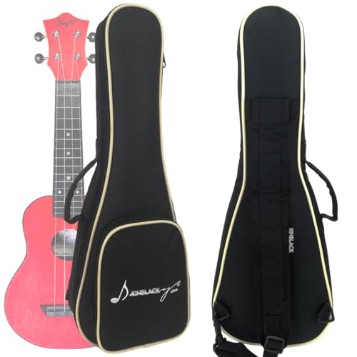 Funda Kinblack, Para Ukulele Soprano De hasta 23 pulgadas, Fabricada En Tela PVC Impermeable, Con...