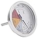 Termometro a puntatore da 1/2 pollice NPT, termometro per barbecue, termometro bimetallico antiruggine da 0-300 IP55 per metallurgia tessile alimentare