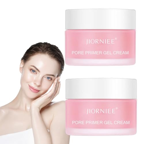 2 Stück Pore Primer Gel Cream, Porenfüllende Gel Creme, Make-Up Base Cream Invisible Pore, Jiorniee Porenfüllende Creme, Invisible Pore Face Primer, Poren Verkleinern, für Alle Hauttöne Geeignet