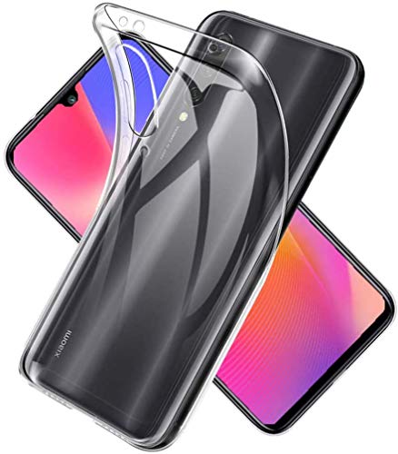 Captor Cover Trasparente per Xiaomi Mi A3, Custodia TPU in Silicone Flessibile Morbida e Sottile, Protezione Full Body con Bordo Rialzato per Schermo e Fotocamera