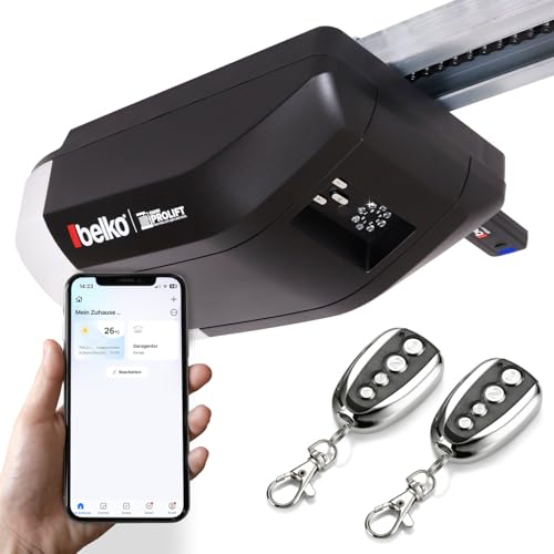Belko® Garagentorantrieb ProLift 1200 für Schwing- & Roll-Tore bis 17m², WiFi, inkl. 2...