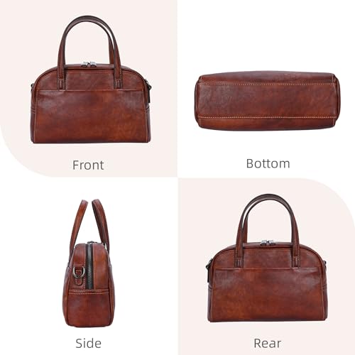 Image of Iswee Genuine Leather Purses for Women Shoulder Handbags Designer Hobo Crossbody Purse Top Handle Purse