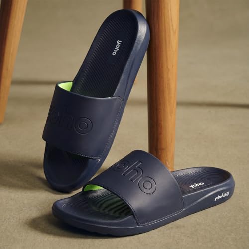 Image of YOHO Drystep Sliders for Men | Waterproof Monsoon Footwear & Rainy Sandals | Skin Friendly Adjustable Strap