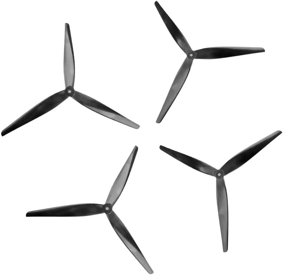 SPARKHOBBY HQProp X-Class Prop 13x9x3 3-Blade Propeller Black-Carbon Reinforced Nylon CW CCW for RC FPV 13inch Multirotor X413 Drones Parts (2pair 13x9x3)