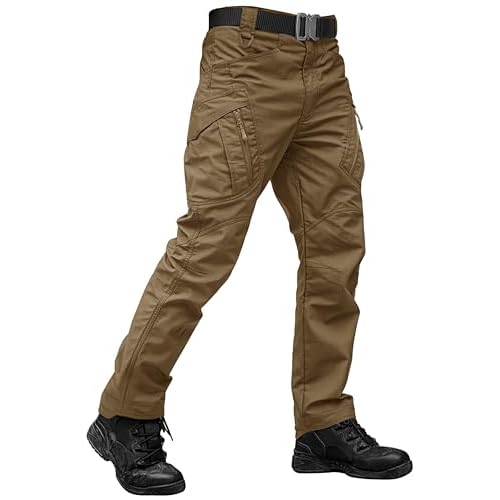 TACVASEN Men's Tactical Pants Hiking Cargo Work Construction