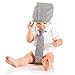 juDanzy Baby and Toddler Cabbie Driver Hats (1-4 Years, Gray Tweed)