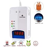 【Sicherheit bewahren】-- Wenn brennbare Gase austreten (Küchenmethan / Erdgas / Campingpropan), die den Standard überschreiten, gibt der Gasdetektor einen kontinuierlichen 85DB-Frühwarn- oder Alarmton aus. Kann das giftige Gas wie CO nicht nachweisen. Weit verbreitet für Restaurant, Küche, Krankenhaus, Hotel, Ölfabrik, Garage, Tankstelle usw.