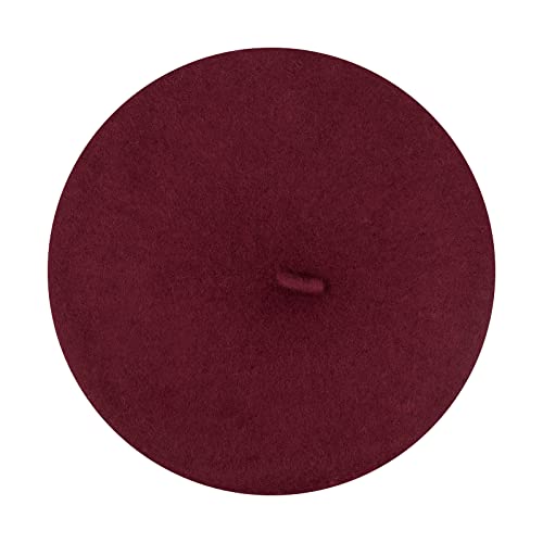 Image of Klong Women Wool Beret Hat French Style Solid Color