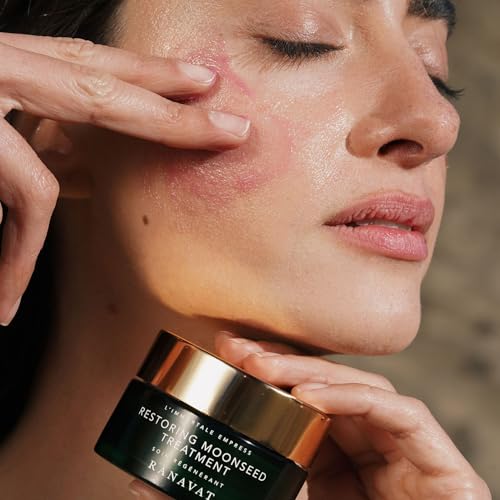 RANAVAT Restoring Moonseed Rescue Balm - Anti Aging Repairing Balm with Redness Relief & Skin Barrier Repair - Enriched with Shatavari & Bala - Suitable for All Skin Types (1.7 oz)