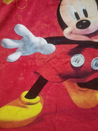 Image of Athom Living Disney Mickey Mouse Hooded Bath Towel 60x120 cm Pack of 2