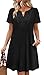 WIHOLL Summer Dresses for Women 2026 Black Dress Wedding Guest Dress Casual Tshirt Dress Formal Beach Vacation Fashion Clothing Cruise Travel Date Outfits Graduation Midi Dresses S