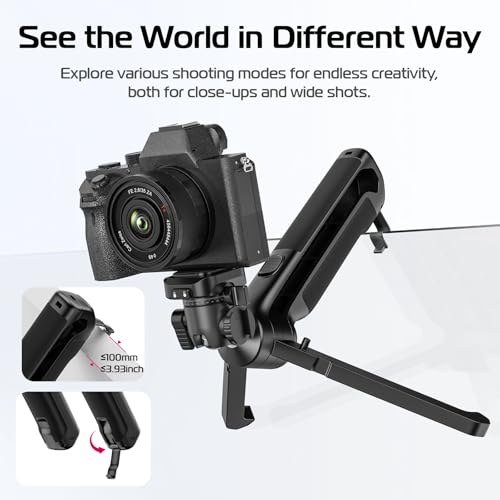 Image of ULANZI TT38 Tabletop Mini Tripod for Camera, Uka F38 ClickOpen Flexible Travel Stand for Sony /Canon /Nikon /Fujifilm SLR DSLR, Pocket Vlogging Stand for Shooting Selfie Video