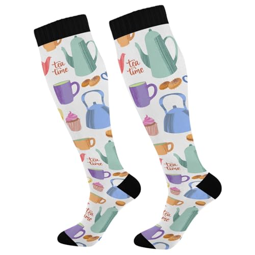 Unisex Sneaker Socken Küchentassen Teekanne Tennis Socken Rutsch Thermo Socken Atmungsaktiv Sport Socken Für Basketball Trekking Sommer