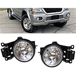 ERALOPTEN Car Accessories Compatible For Mitsubishi Montero Pajero Sport 2000 2001 2002 2003 2004 Car Front Bumper Driving Lights With Bulb Assembly(Right)