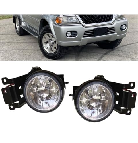Car Accessories Compatible for Mitsubishi Montero Pajero Sport 2000 2001 2002 2003 2004 Car Front Bumper Driving Lights with Bulb Assembly(Right)