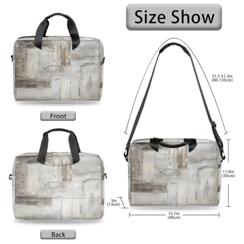 Bolso para laptop vintage textura de madera miniatura 5