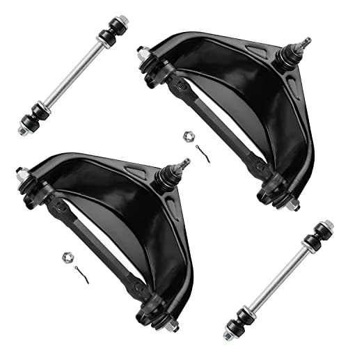 Image of Detroit Axle - RWD Front Upper Control Arm w /Ball Joints Sway Bar End Links Replacement for 1994-1999 Dodge Ram 1500 2500 3500